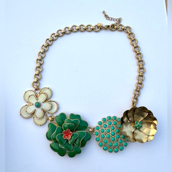 Stella & Dot Vintage Happy Flower Necklace - Picture 1 of 6